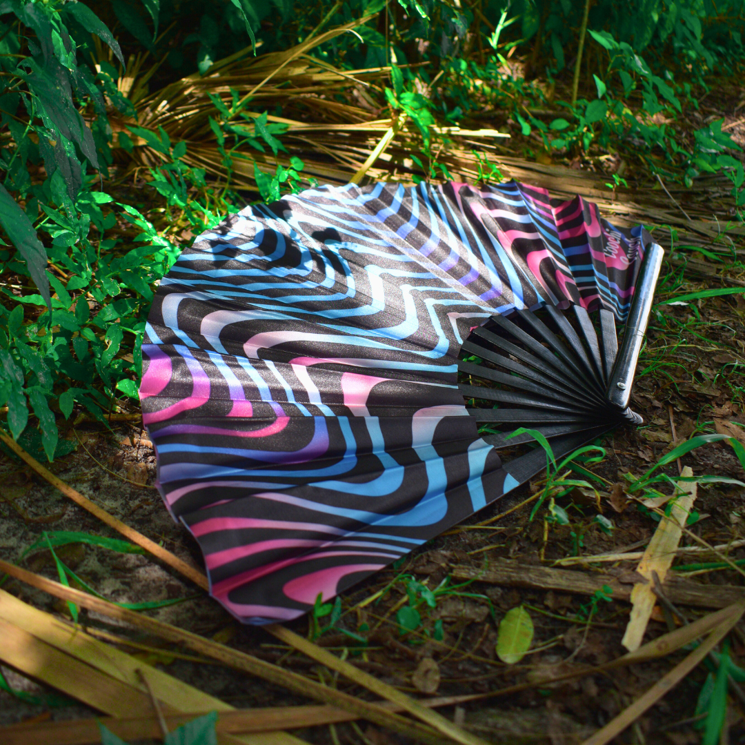 Double-Sided Festival Fan (Neon Jungle Collection)